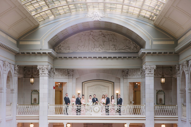 White Blush Ballroom Wedding - Lindsey K Photography