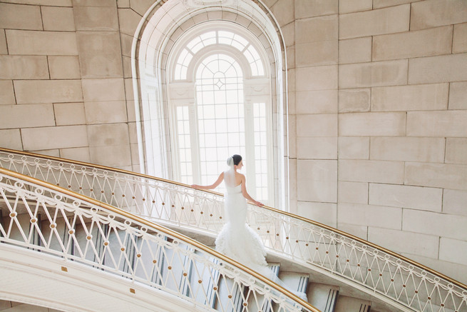 Feather Wedding Dress - Lindsey K Photography