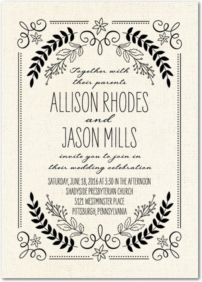 25 of the most amazing Botanical Green Wedding Invitations