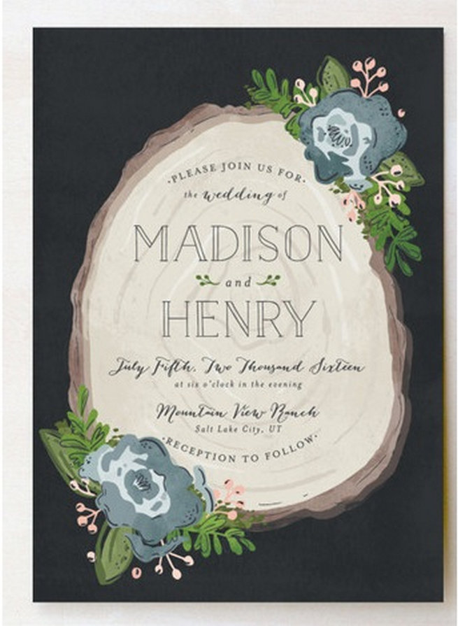 25 of the most amazing Botanical Green Wedding Invitations