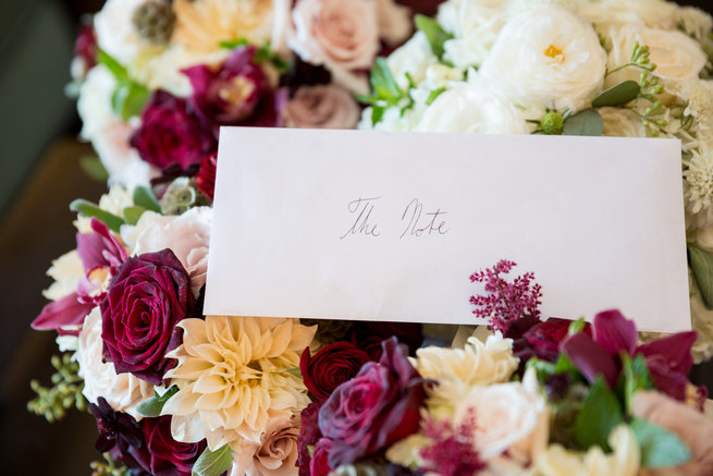 Red and white bouquets  - Beautiful Burgundy and Tan Wedding - Molinski Photo