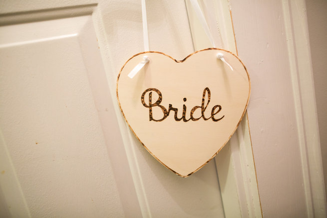 Wooden heart shaped bride sign -  - Beautiful Burgundy and Tan Wedding - Molinski Photo