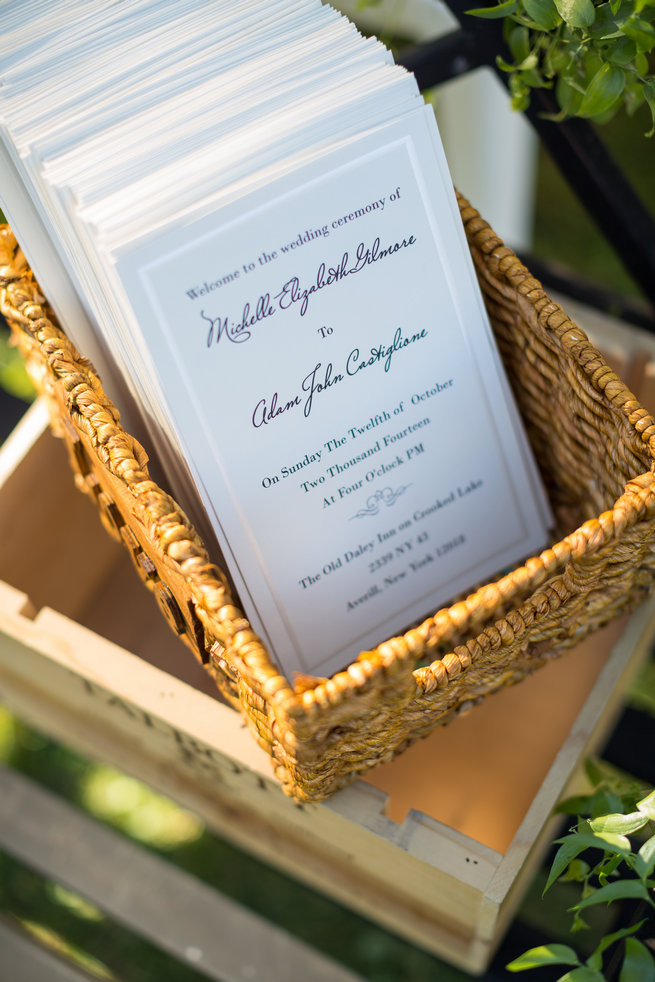 Wedding programs  - Beautiful Burgundy and Tan Wedding - Molinski Photo