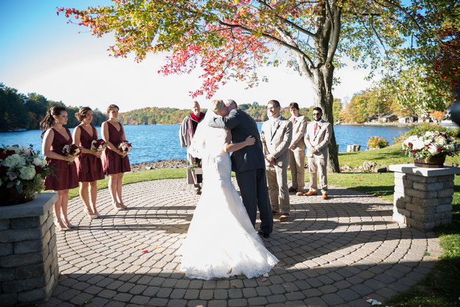 Beautiful Burgundy and Tan Wedding - Molinski Photo