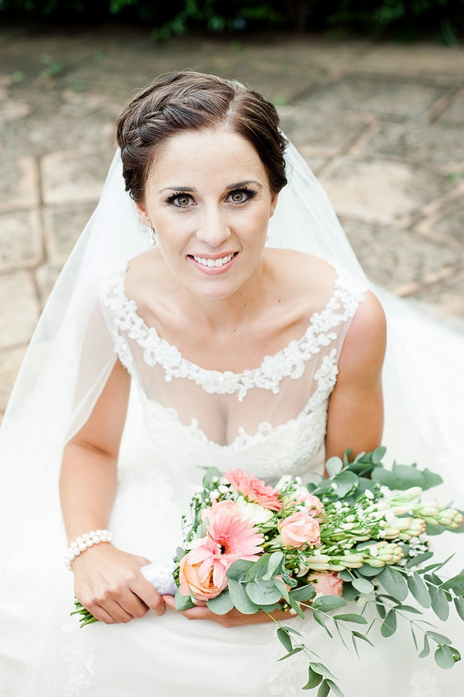 Coral and Green South African Wedding // D'amor Photography