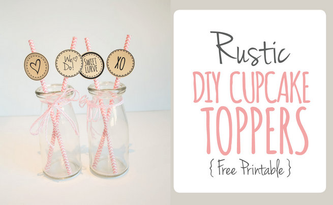 Non-personalized Designer Cupcake Toppers Instant Download 