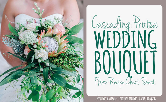 Cascading Protea Wedding Bouquet Recipe