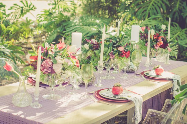 Garden Wedding Ideas in Marsala 