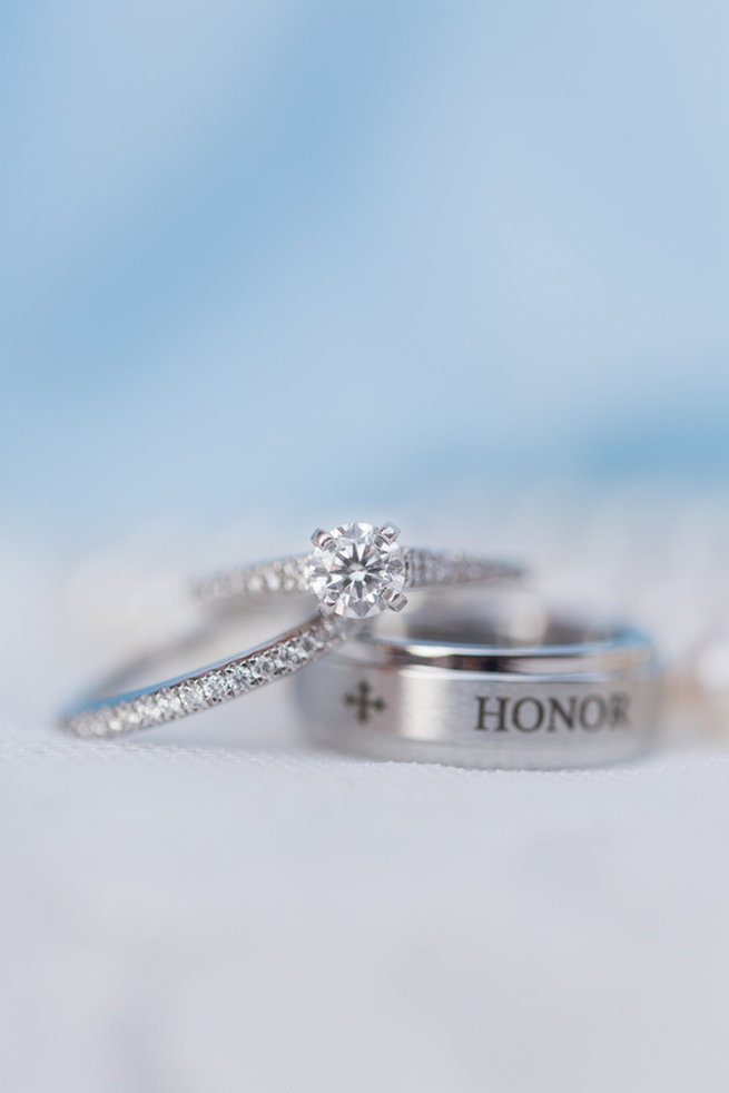 Engraved Wedding Ring. Modern Urban Wedding at Old Cigar Warehouse / Ryan and Alyssa Photography