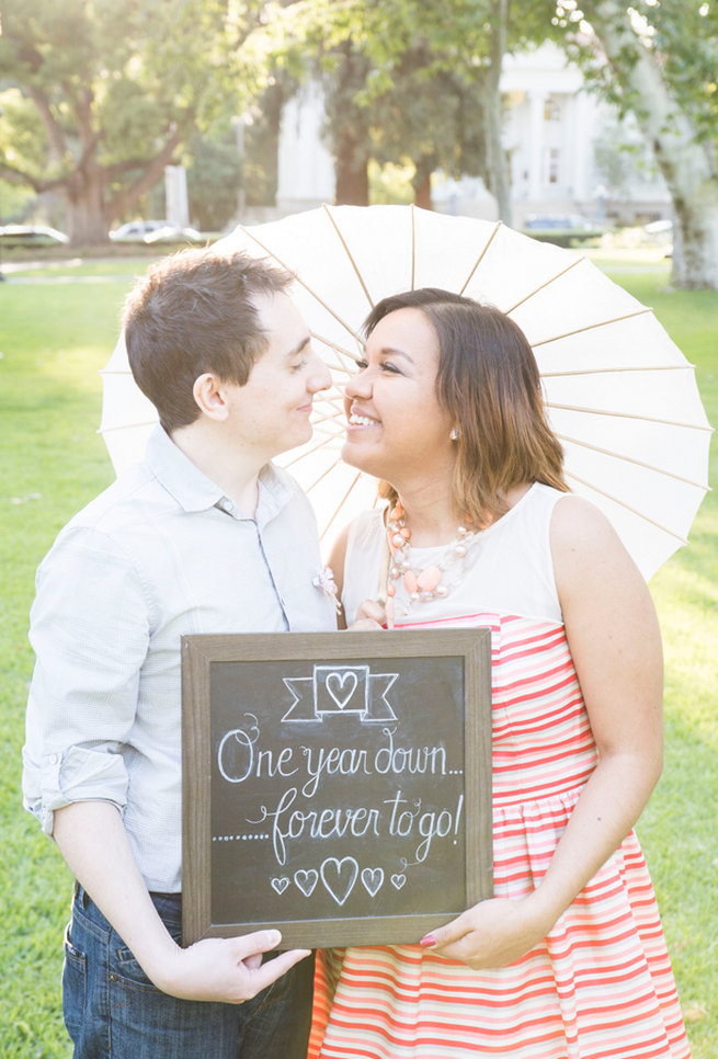 One Year Down, Forever To Go! Wedding Anniversary Photo Ideas by Peterson Photography 