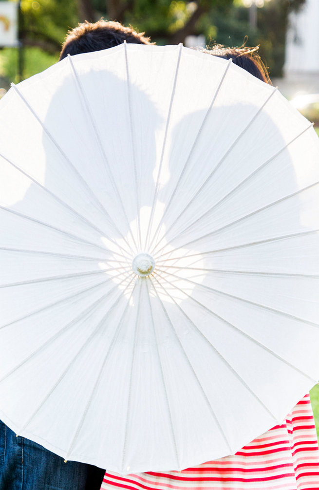 Paper parasol love silhouette. Wedding Anniversary Photo Ideas by Peterson Photography 