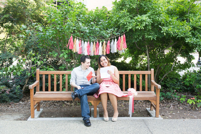 Write cute love notes. Wedding Anniversary Photo Ideas by Peterson Photography 