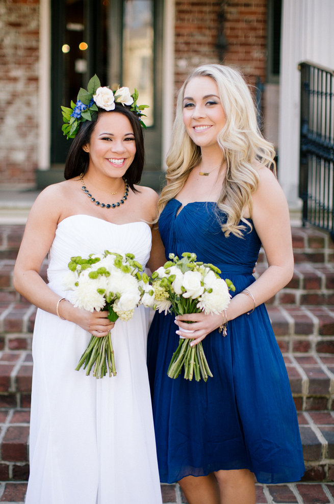 Simple Gold Navy Garden Wedding - Brandilynn Aines Photography