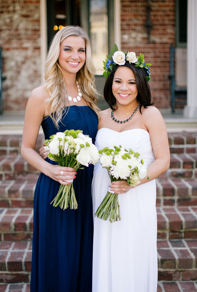 Simple Gold Navy Garden Wedding - Brandilynn Aines Photography