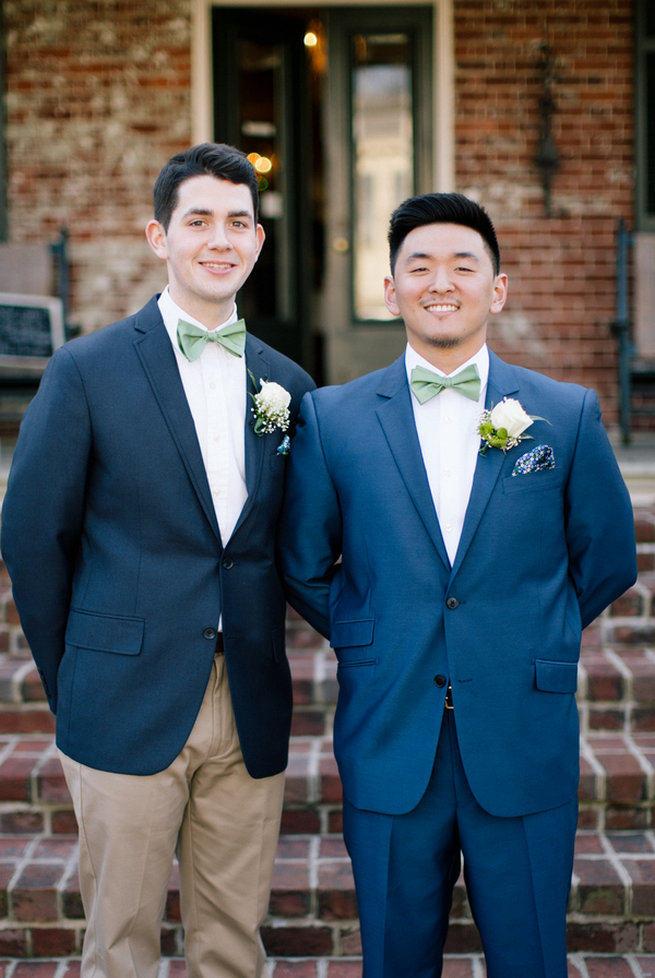 Simple Gold Navy Garden Wedding - Brandilynn Aines Photography