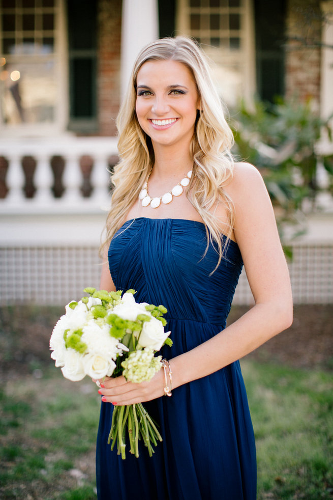 Simple Gold Navy Garden Wedding - Brandilynn Aines Photography