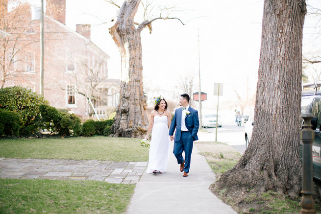 Simple Gold Navy Garden Wedding - Brandilynn Aines Photography