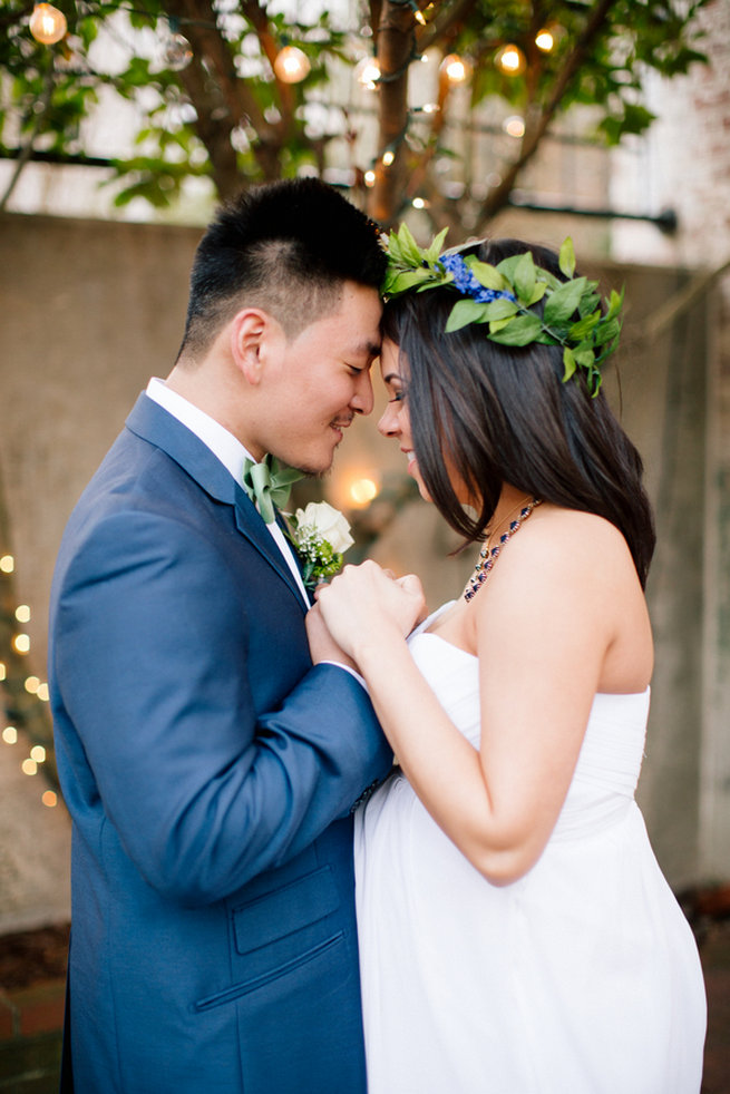 Simple Gold Navy Garden Wedding - Brandilynn Aines Photography