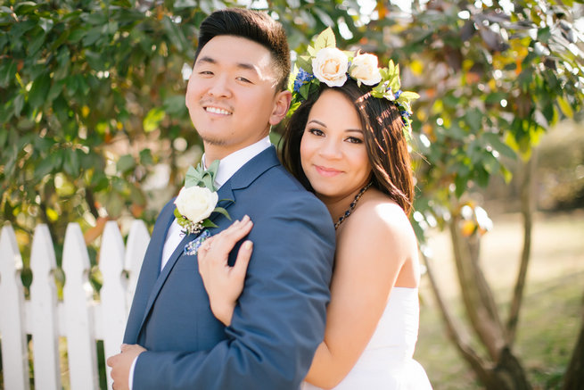 Simple Gold Navy Garden Wedding - Brandilynn Aines Photography