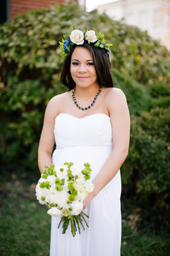 Simple Gold Navy Garden Wedding - Brandilynn Aines Photography