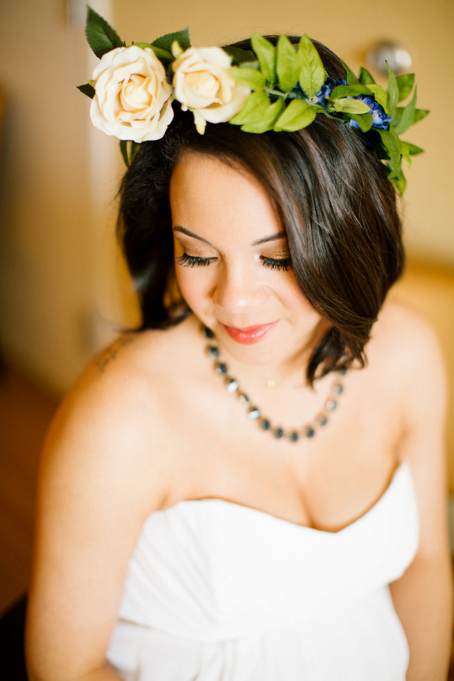 Simple Gold Navy Garden Wedding - Brandilynn Aines Photography