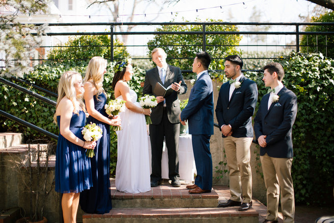 Simple Gold Navy Garden Wedding - Brandilynn Aines Photography