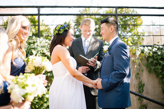 Simple Gold Navy Garden Wedding - Brandilynn Aines Photography