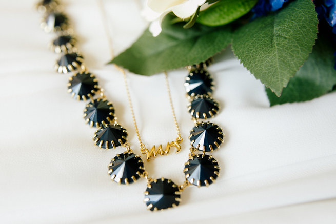 Simple Gold Navy Garden Wedding - Brandilynn Aines Photography