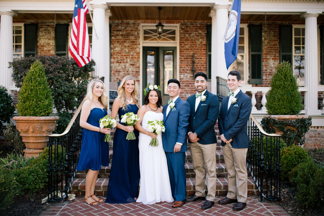 Simple Gold Navy Garden Wedding - Brandilynn Aines Photography