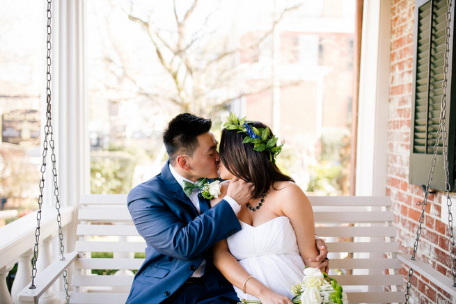 Simple Gold Navy Garden Wedding - Brandilynn Aines Photography