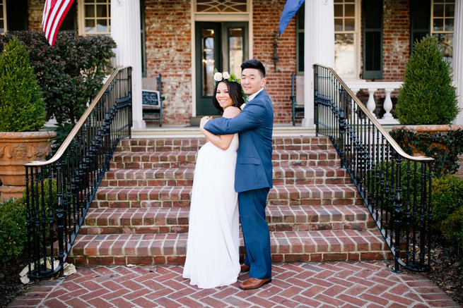 Simple Gold Navy Garden Wedding - Brandilynn Aines Photography