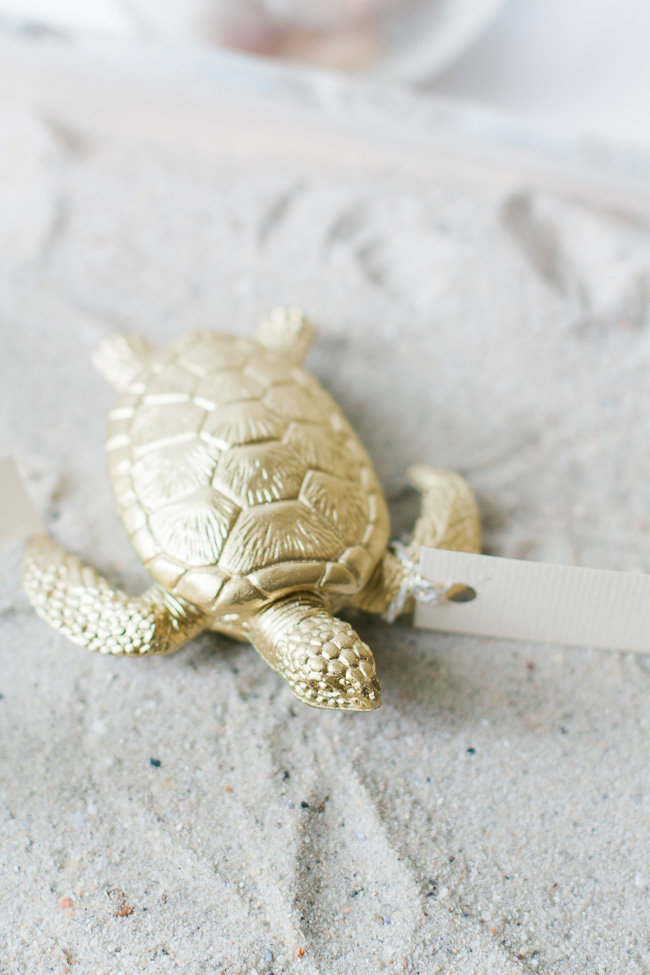 Beach Wedding Escort Cards 