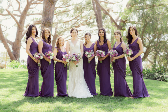 Romantic Purple, Ivory + Gray Wedding at La Venta Inn / Figlewicz Photography