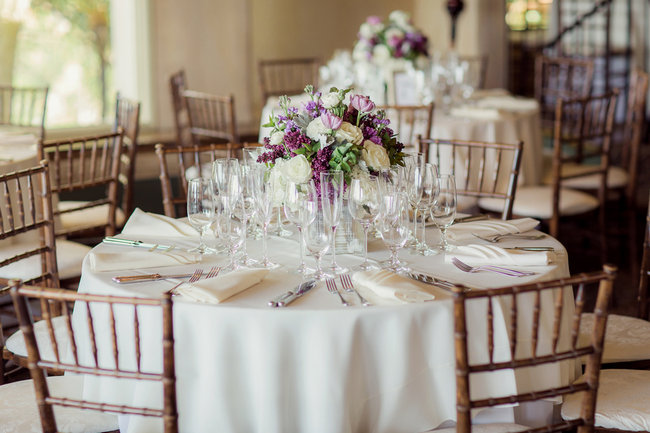 Romantic Purple, Ivory + Gray Wedding at La Venta Inn / Figlewicz Photography