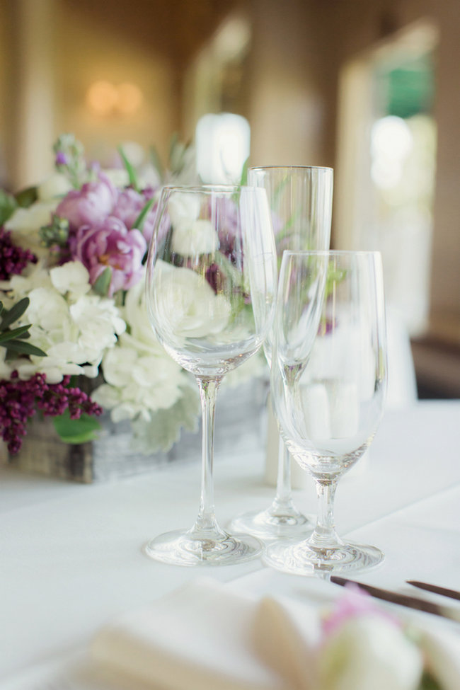 Romantic Purple, Ivory + Gray Wedding at La Venta Inn / Figlewicz Photography