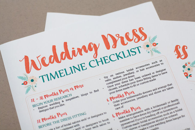 Wedding Dress Planning Timeline 34