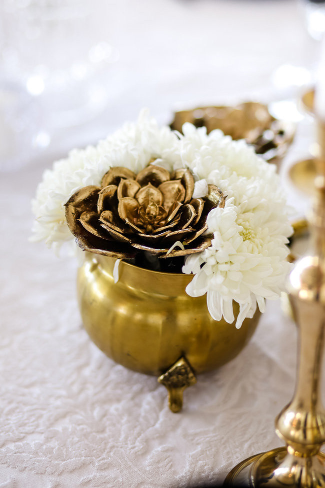 Classic Elegant Gold Black White Wedding - Nikki Meyer Photography