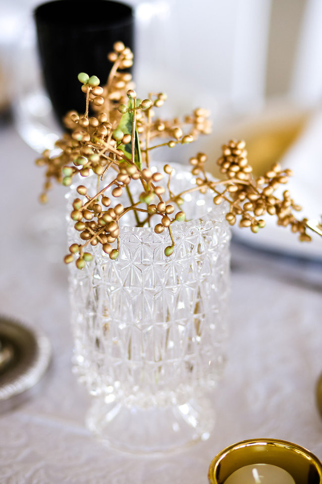 Classic Elegant Gold Black White Wedding - Nikki Meyer Photography