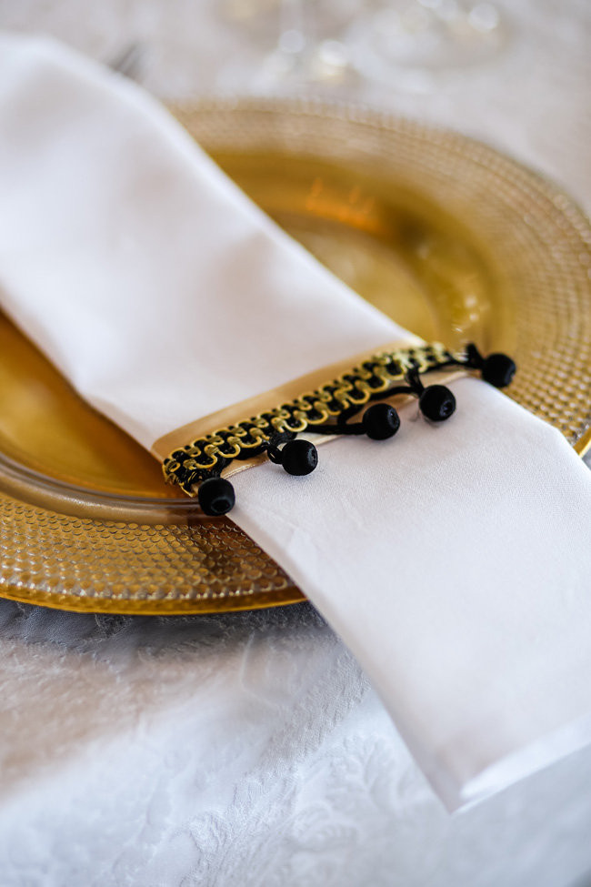 Classic Elegant Gold Black White Wedding - Nikki Meyer Photography