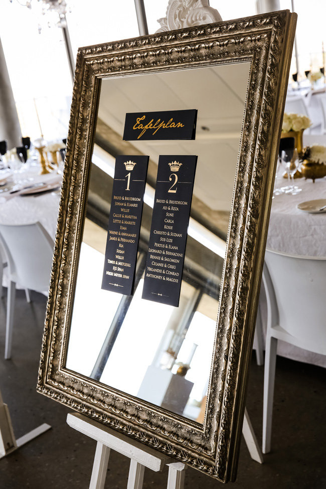 Classic Elegant Gold Black White Wedding (40)