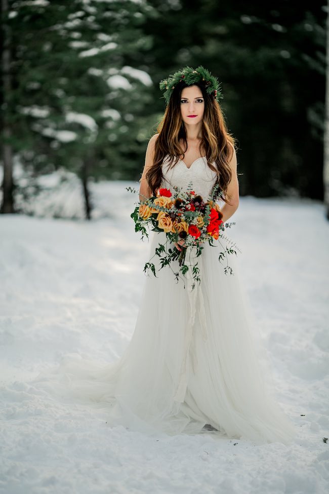 Breathtaking Winter Bride Ideas {ashley Rae Photography}