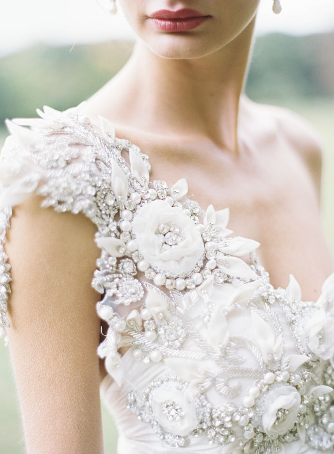 Chic Romantic Wedding Dress by Anna Campbell Gossamer Collection. Judy Pak Photography