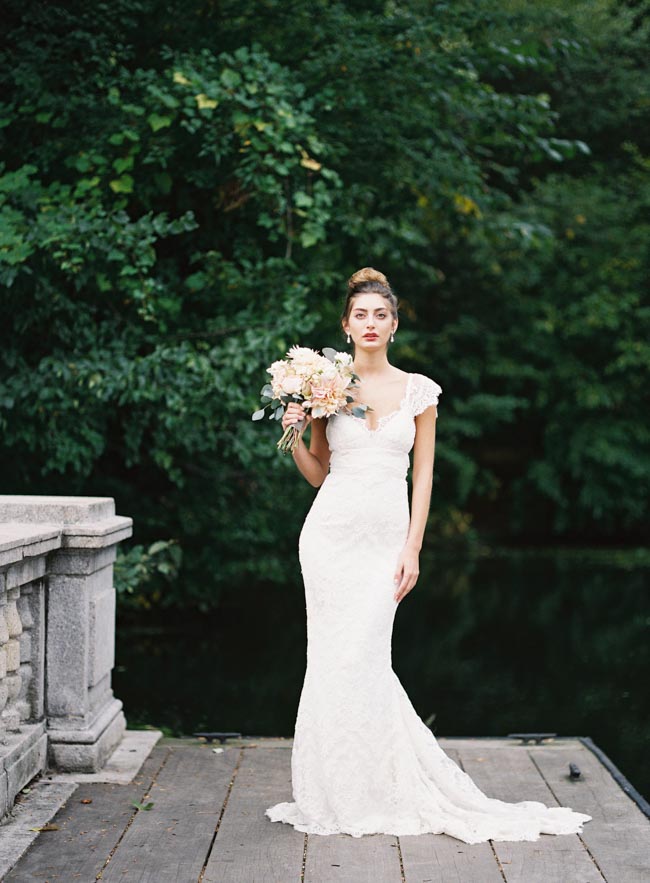 Chic Romantic Wedding Dress by Anna Campbell Gossamer Collection. Judy Pak Photography