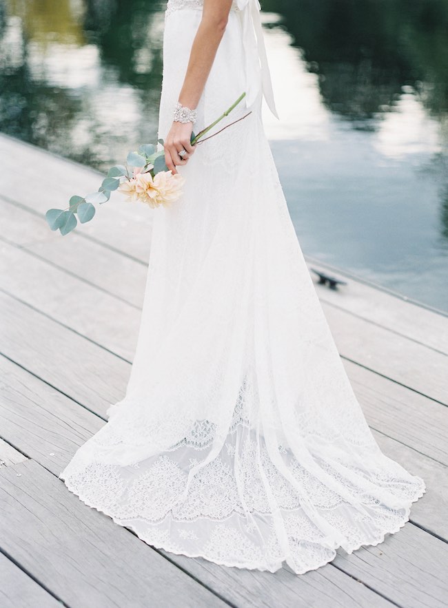 Chic Romantic Wedding Dress by Anna Campbell Gossamer Collection. Judy Pak Photography