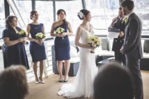 New York Harbor Yacht Cruise Wedding - Lauren Cowart Photography.