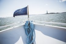 New York Harbor Yacht Cruise Wedding - Lauren Cowart Photography.