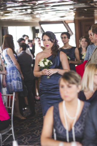 New York Harbor Yacht Cruise Wedding - Lauren Cowart Photography.