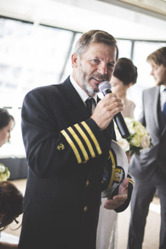 New York Harbor Yacht Cruise Wedding - Lauren Cowart Photography.