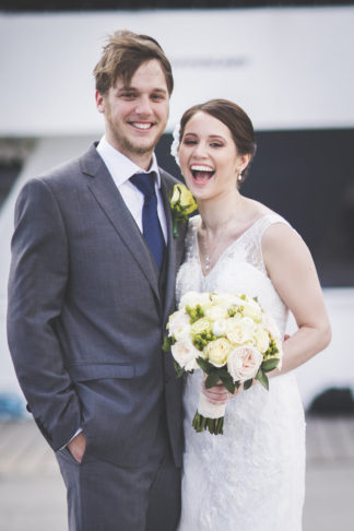 New York Harbor Yacht Cruise Wedding - Lauren Cowart Photography.