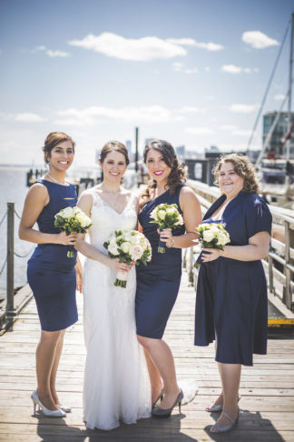 New York Harbor Yacht Cruise Wedding - Lauren Cowart Photography.